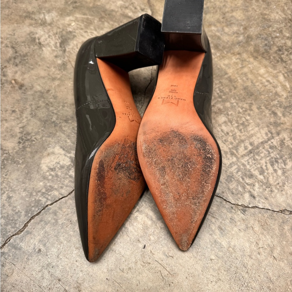 Marc Fisher Black Patent Leather Heels - Picture 8 of 9